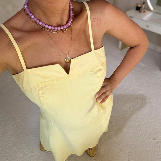 Sunlit Slip Midi Dress