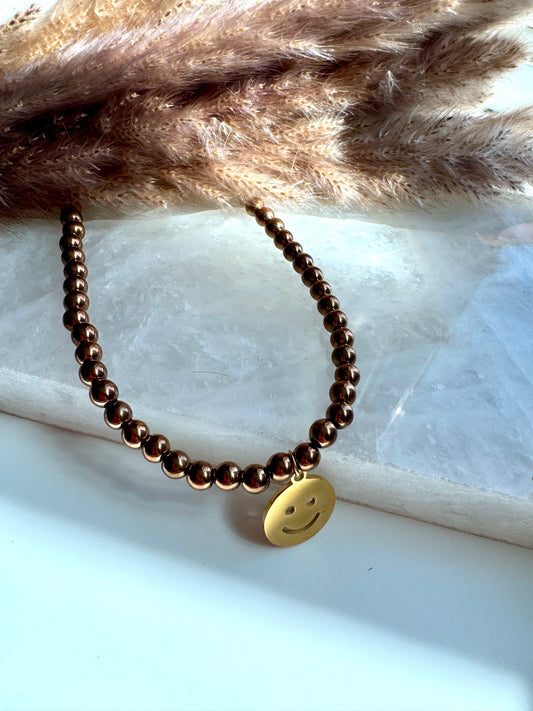 Smiley Charm Necklace