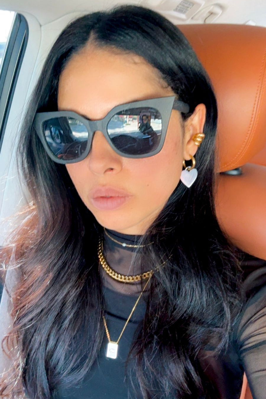 Mirror Heart Earrings