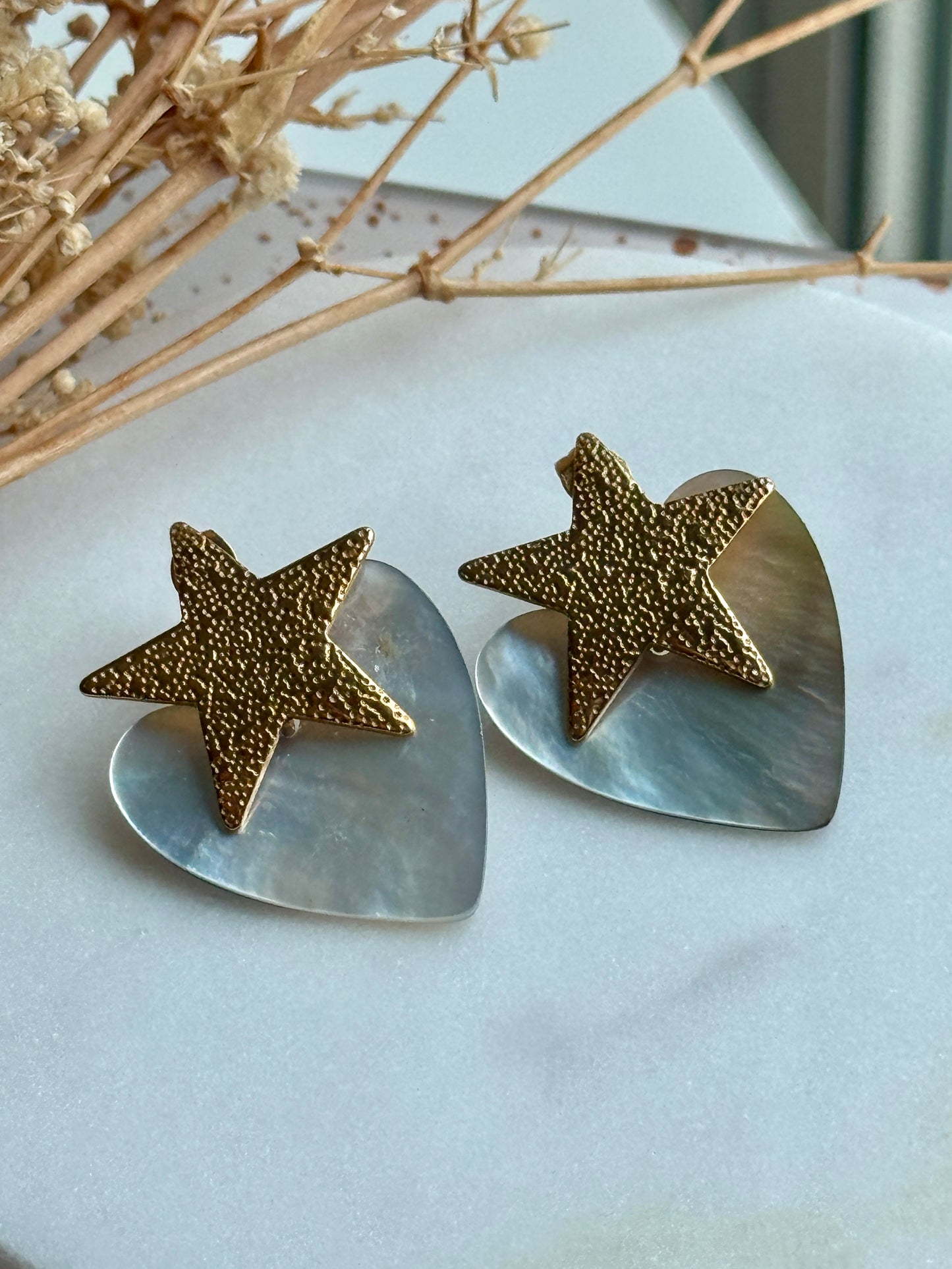 Star Shell Earrings