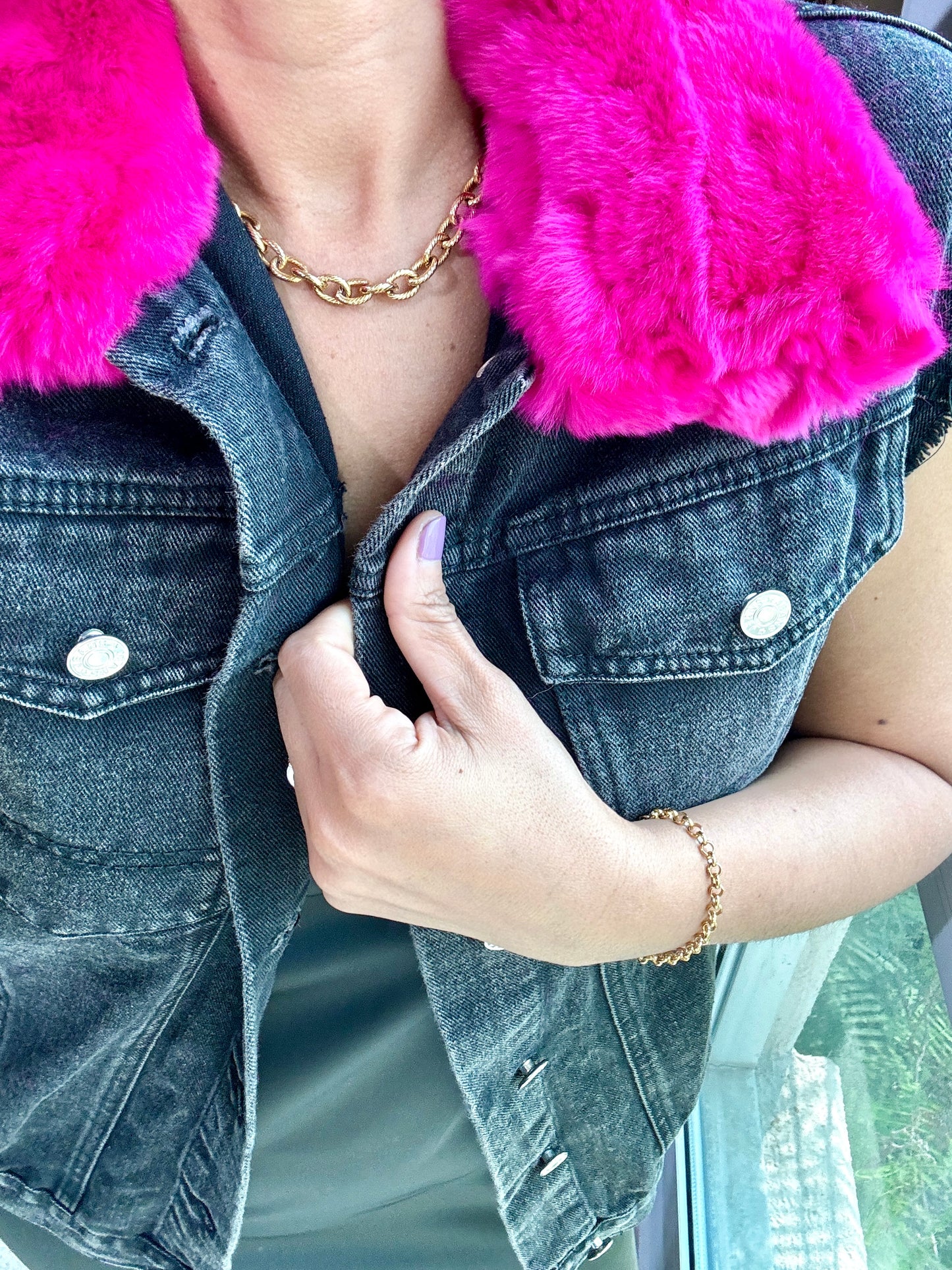 Denim Power Vest