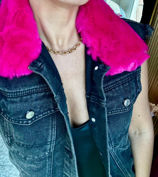 Denim Power Vest