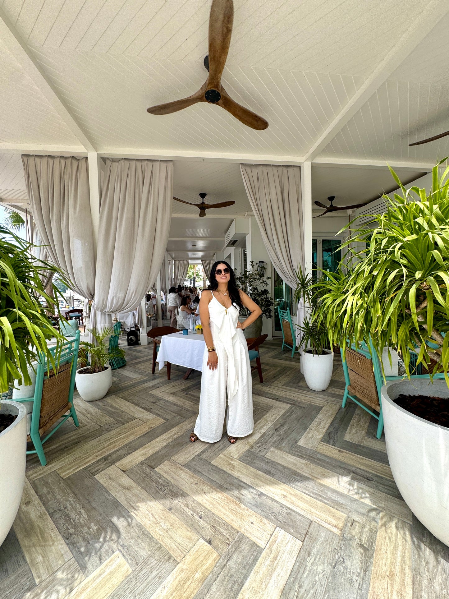 Coastal Drift White Jumpsuit