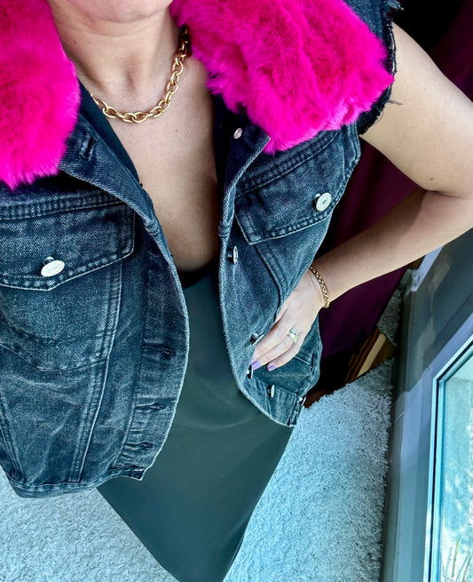 Denim Power Vest
