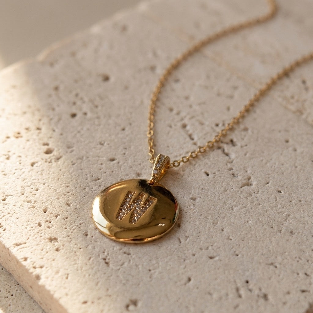 Shiny Initial Necklace