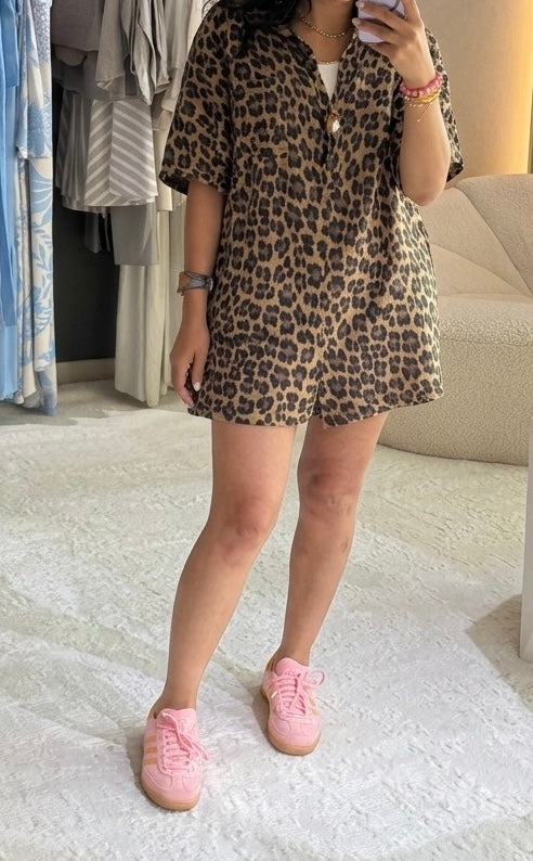 Wild Leopard  Jumpsuit