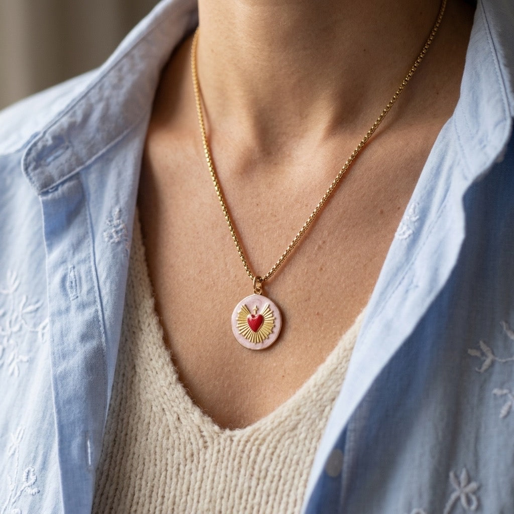 Sacred Heart  Necklace