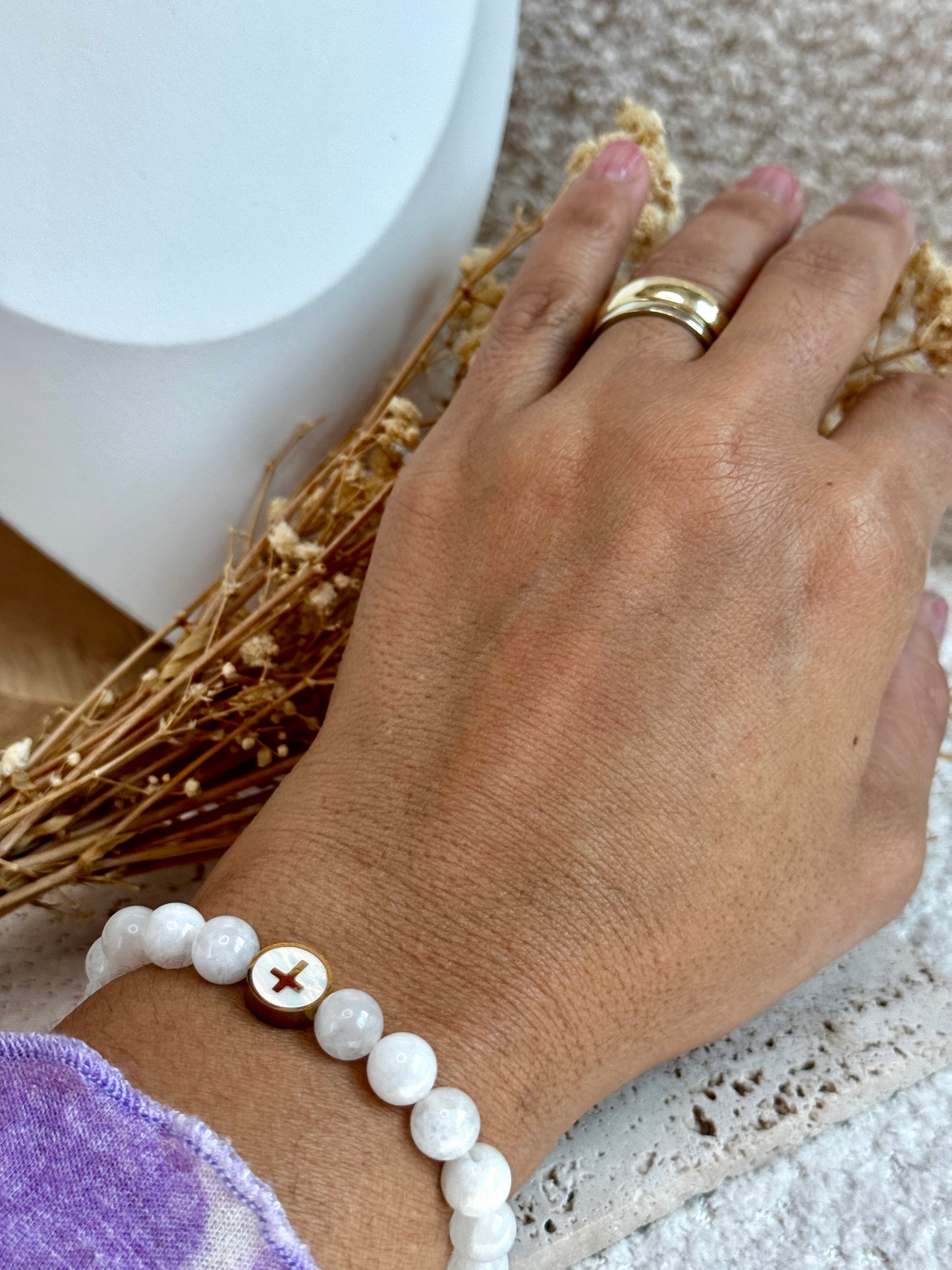 White Faith Bracelet