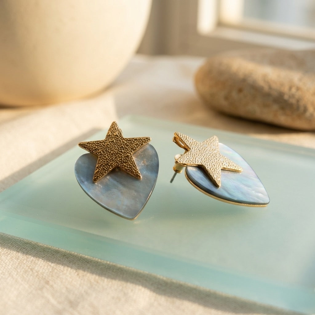 Star Shell Earrings