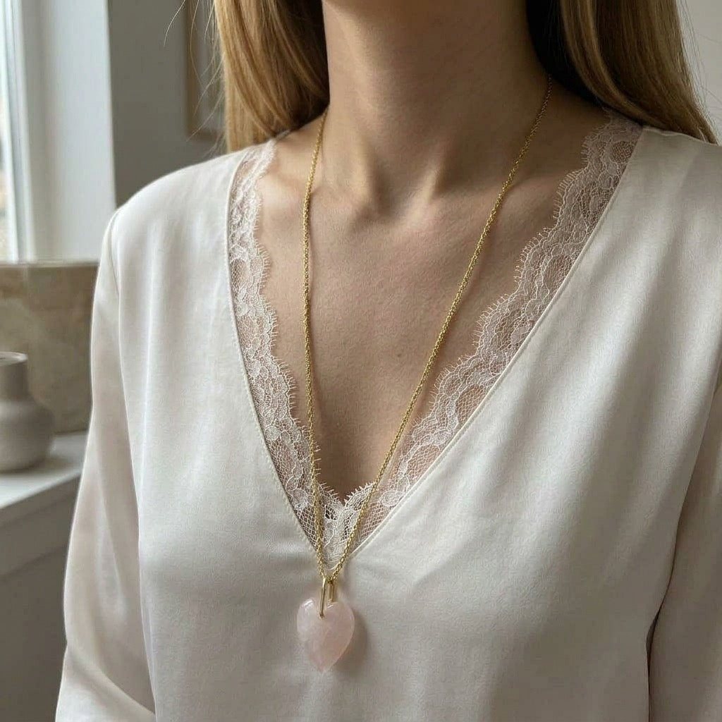 The Blush Stone Necklace