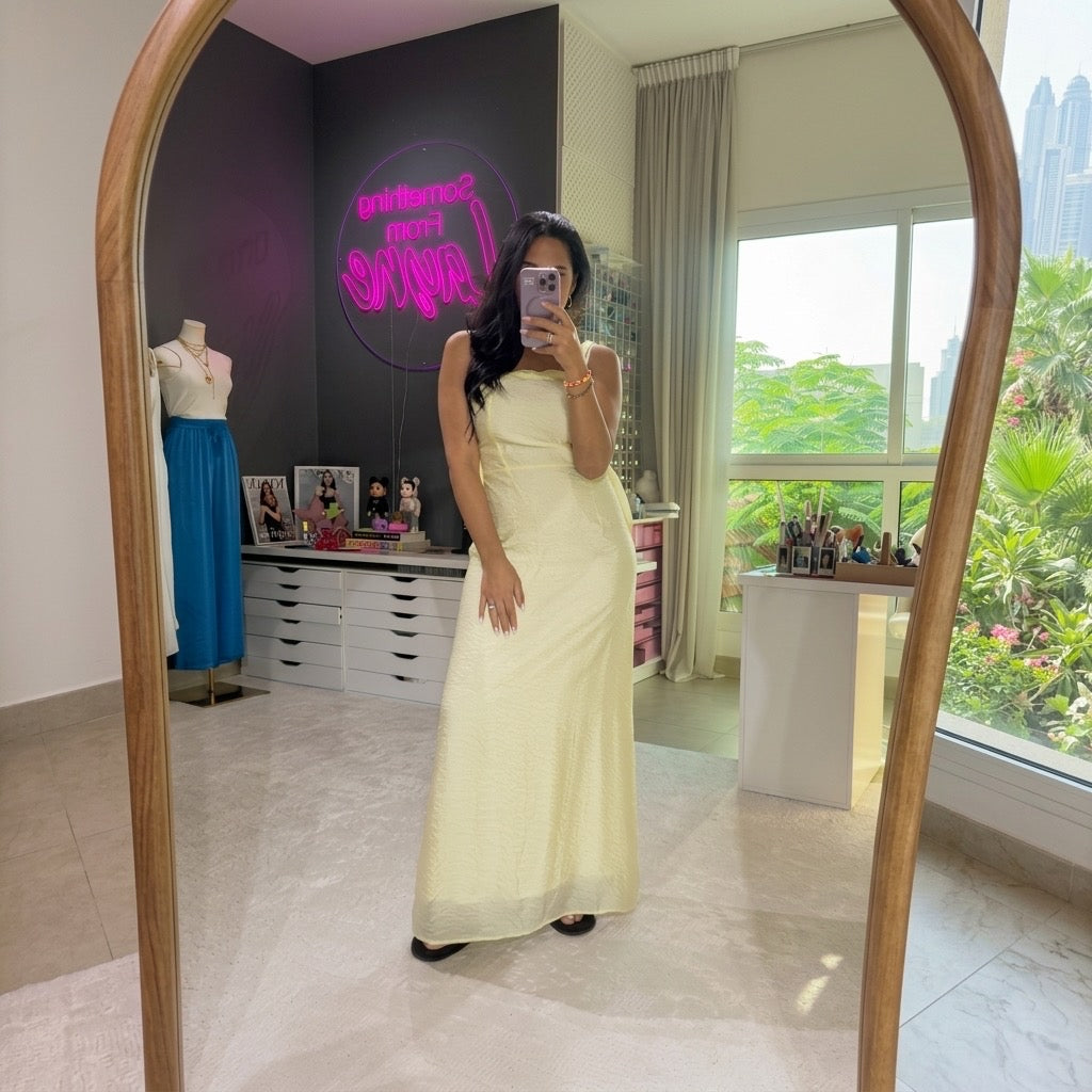 Luna Satin Slip Maxi Dress