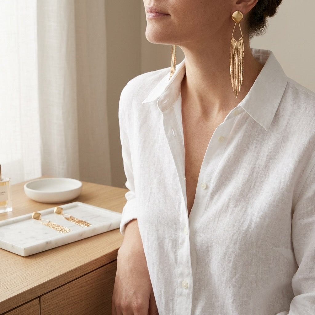 Golden Flow Earrings