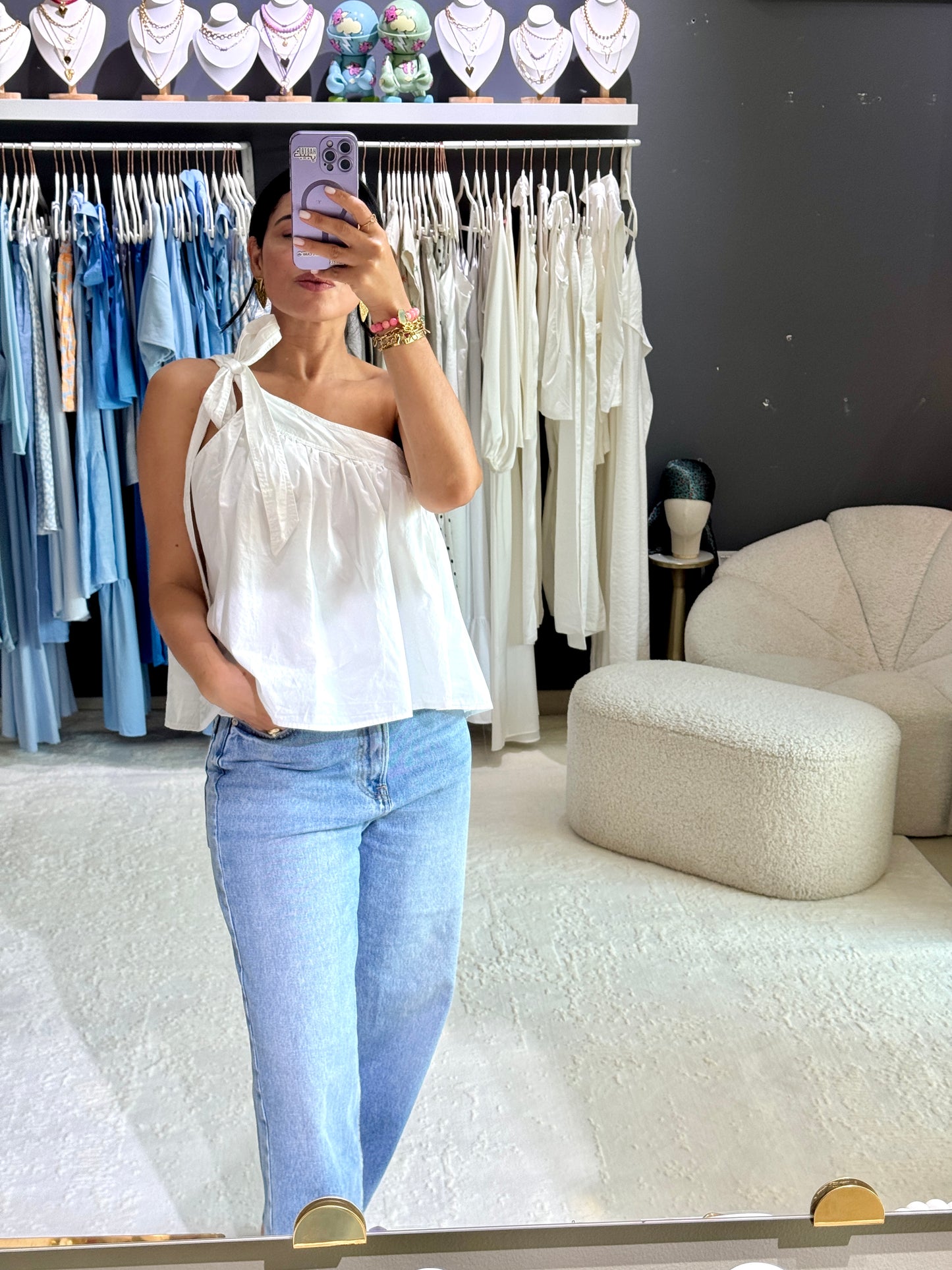 One Shoulder Breeze Top