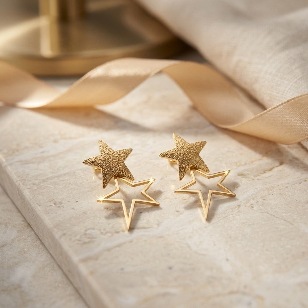 Modern Star Earrings