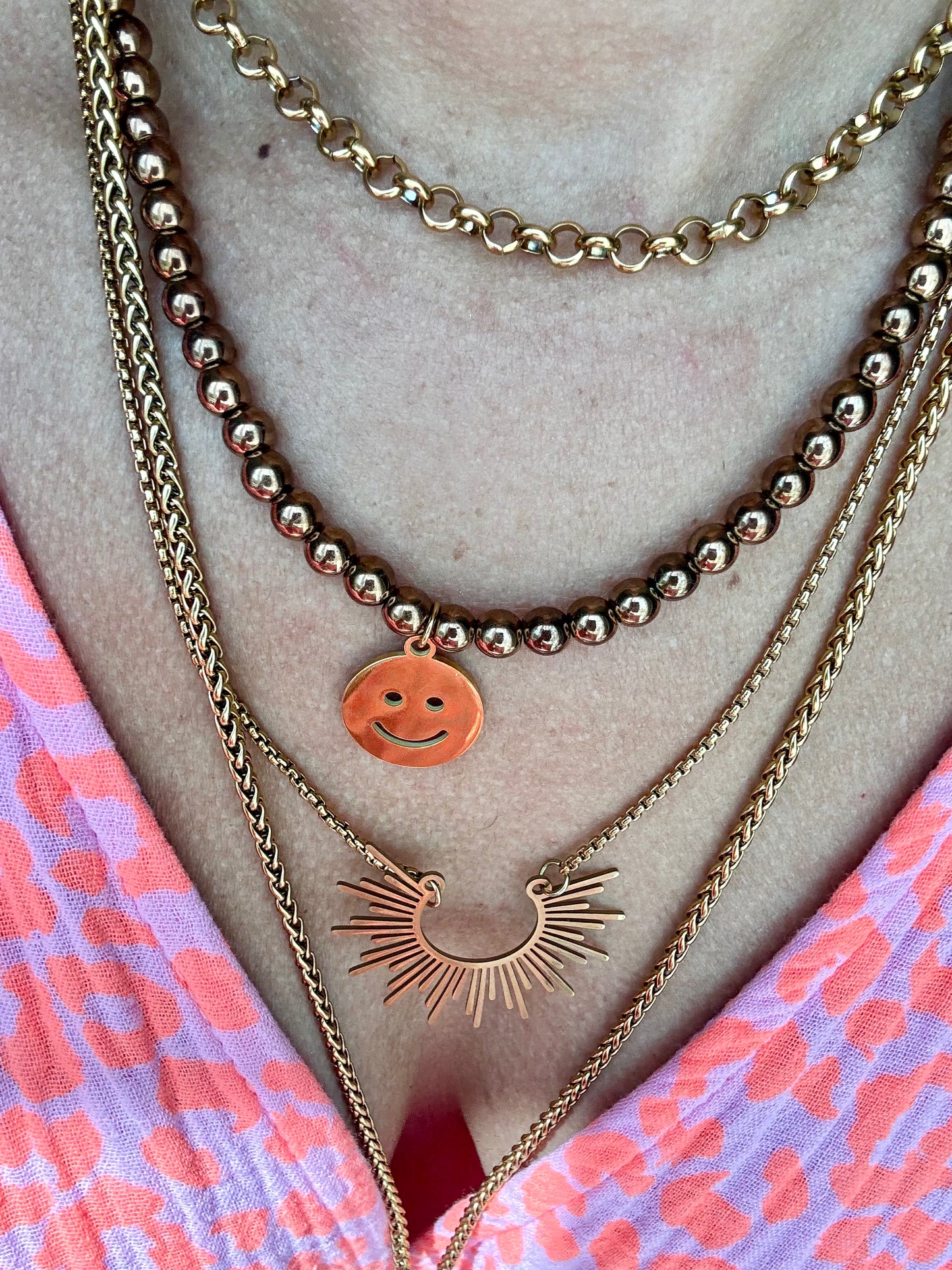 Smiley Charm Necklace