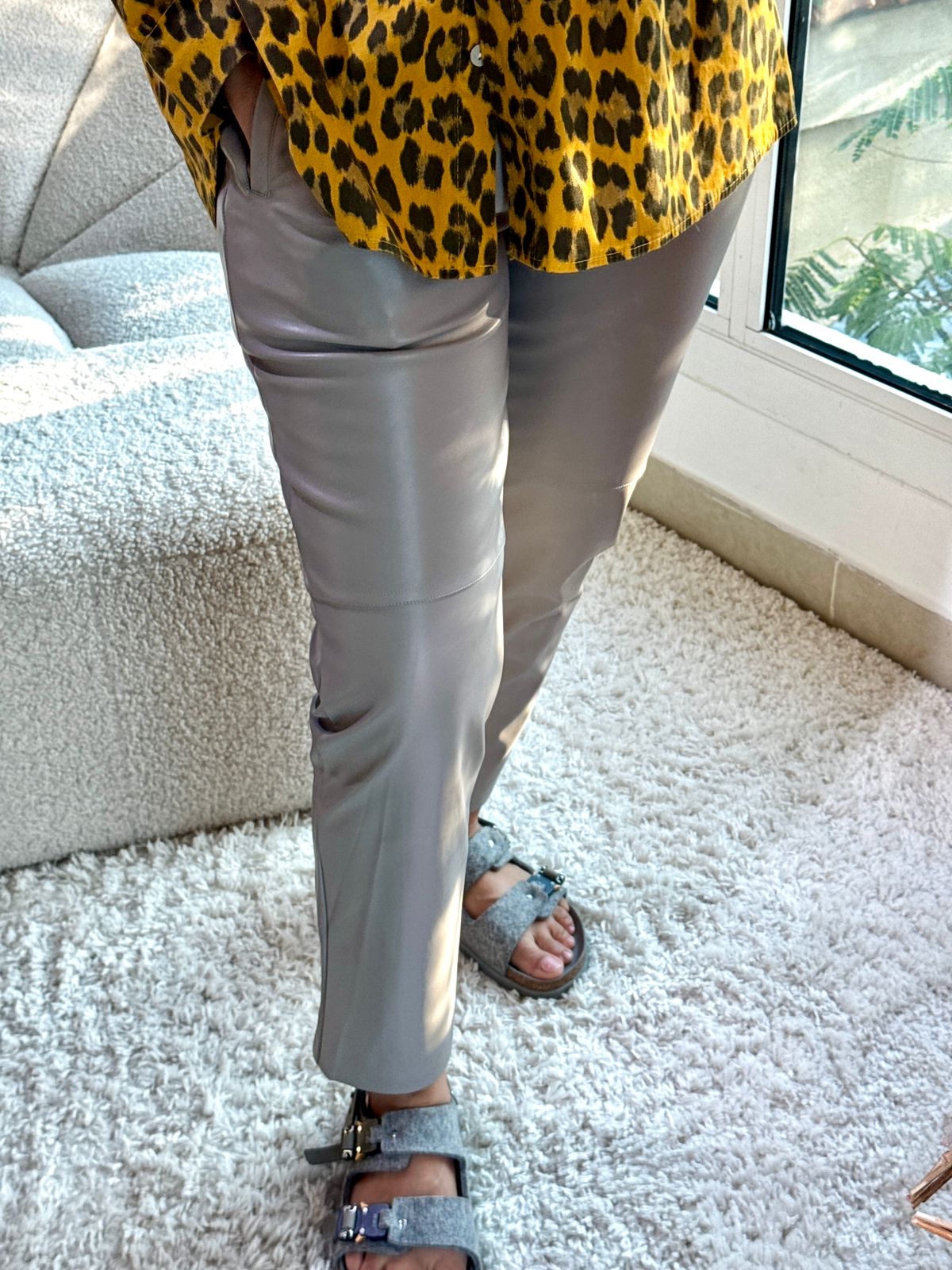 City Chic Leather Trousers