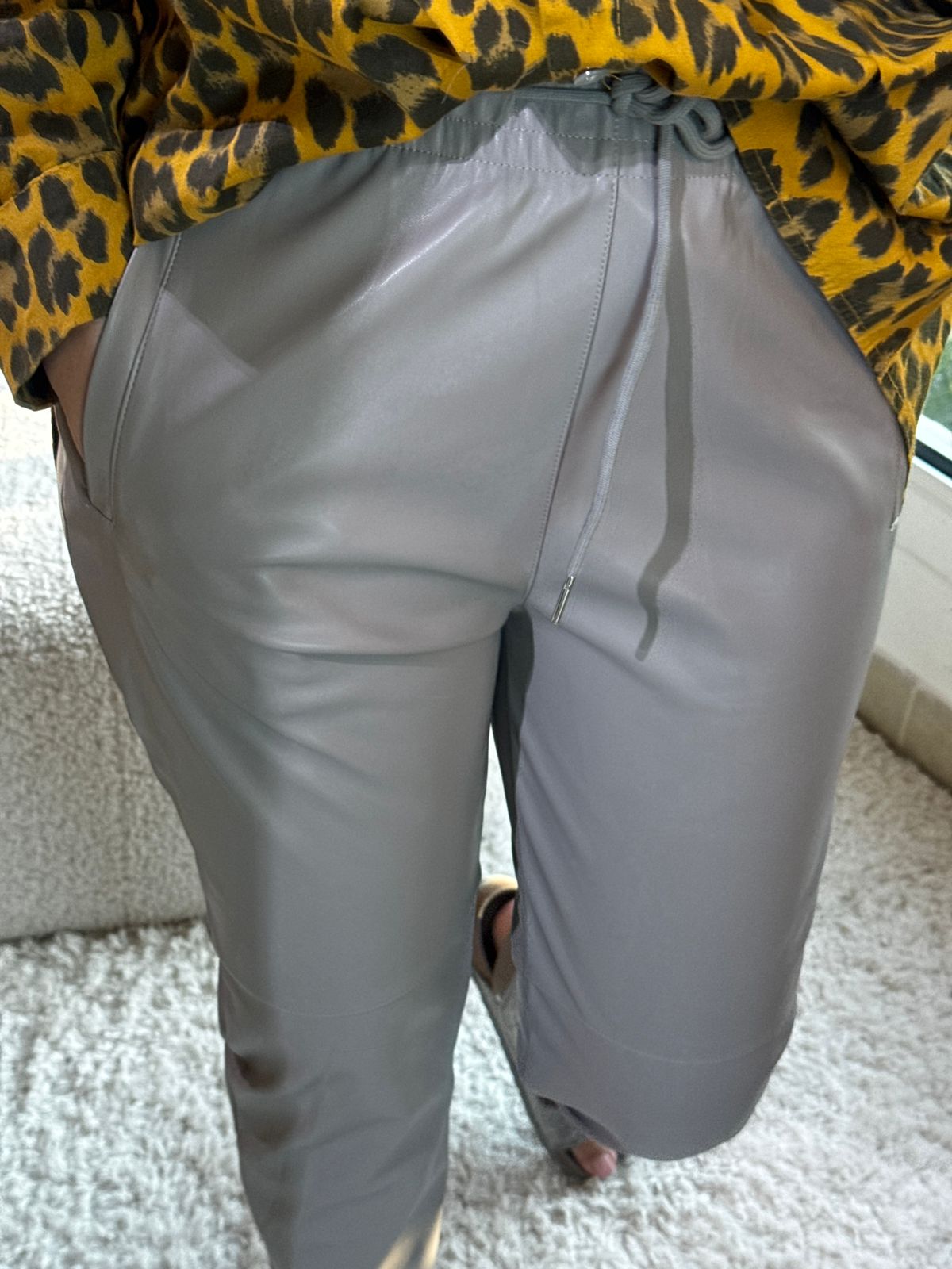 City Chic Leather Trousers
