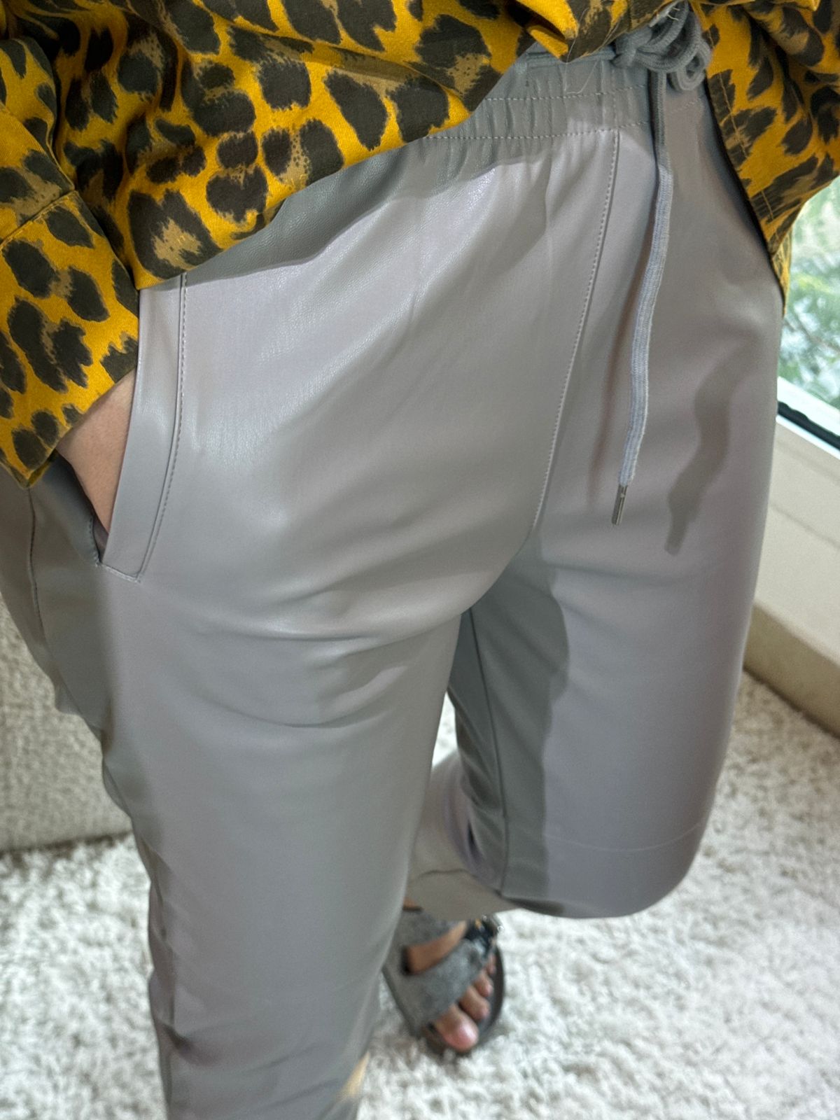 City Chic Leather Trousers