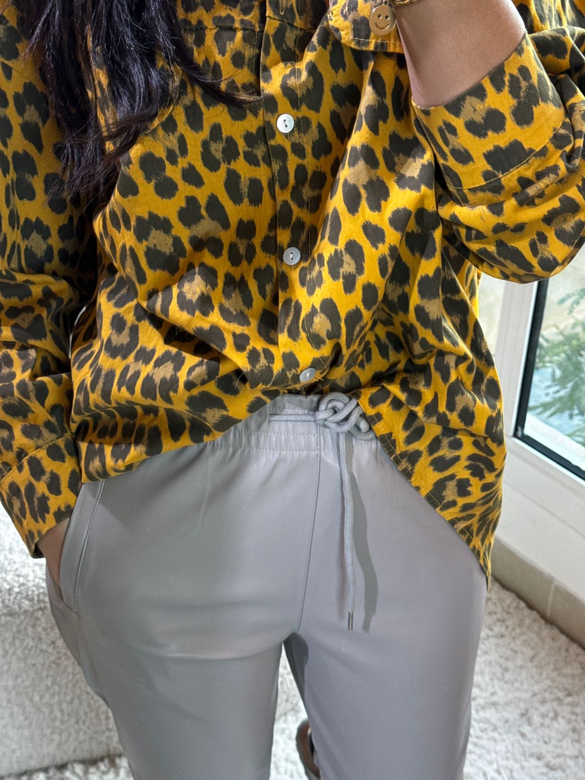 City Chic Leather Trousers