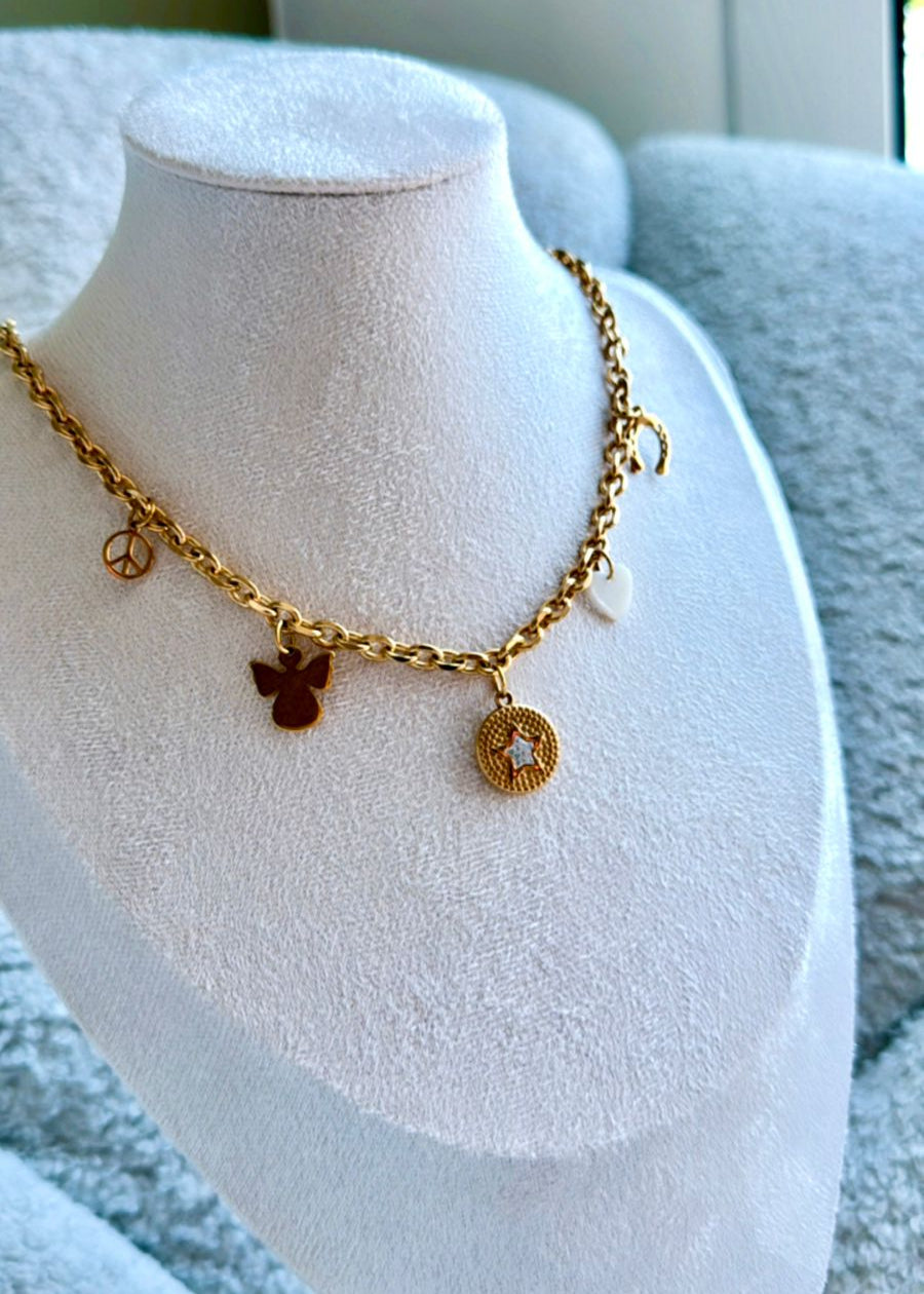 Golden Charm Necklace