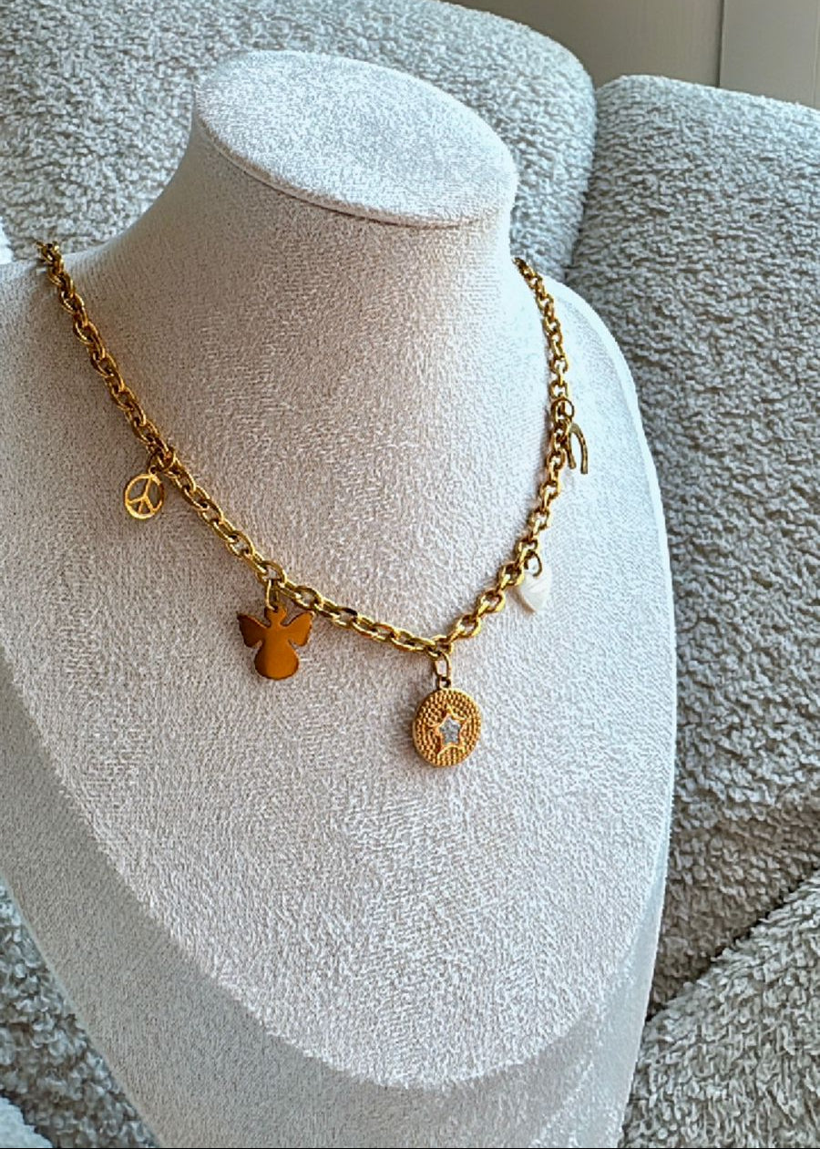 Golden Charm Necklace