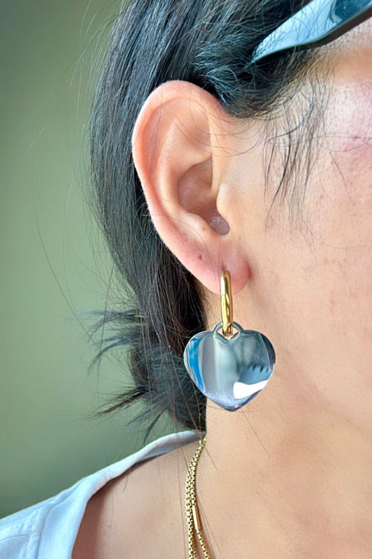 Mirror Heart Earrings